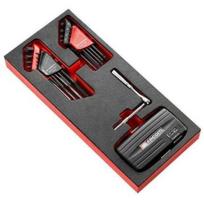 Facom putų modulis MODM.RL8389PB, 1/4" galvutės, Torx raktai, šešiakampiai raktai, 56 vnt.