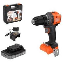 Black Decker Bešepetėlinis gręžtuvas BLD782E1K-QW, 18V, 2.5Ah, 1A, 13mm, 55Nm, 0-450/0-1900rpm, 11 pozicijų, LED apšvietimas