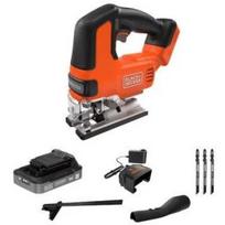 Black Decker akumuliatorinis siaurapjūklis BLCJS78E1-QW, 18V, 25.4mm, 200mm, 20mm, 0-45°, bešepetėlinis, LED apšvietimas