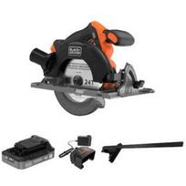 Black Decker akumuliatorinis diskinis pjūklas BLCCS78E1-QW, 18V, 165mm, 2.5Ah, 1A, be šepetėlių, įkrovimo indikatorius