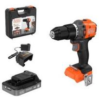 Black Decker smūginis gręžtuvas BLD783E1K-QW, 18V, 55Nm, 13mm, 2x450/1900rpm, 30000smūgiai/min, bešepetėlis