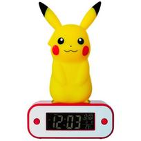 Teknofun žadintuvas 811359, skaitmeninis, Pikachu, Pokémon, naktinė lemputė, AAA, 3 baterijos, Micro-USB, data, temperatūra