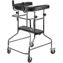 Actionmed aukštas reabilitacinis vaikščiojimo rėmas B200AM, 13 kg, 65 cm, 4 ratai, 100-125 cm, 120 kg, reguliuojamas aukštis