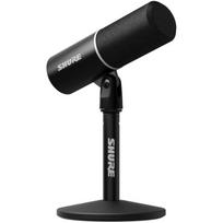 Shure MV6 Gen2 USB-C kardioidinis dinaminis mikrofonas, 50-15000 Hz, 128 dB, 24 bit, 48 kHz, USB 2.0, USB-C, 3.5 mm, stovas