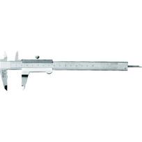 Hazet precizinis slankmatis 2154-10, 150mm, 0.05mm, DIN 862, nerūdijantis plienas, gylio matuoklis, fiksavimo varžtas