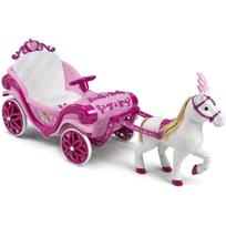 Huffy Elektrinės Disney Princess vežimėlis su arkliu 17398W, 6 V, rožinė, baterija, apšvietimas, garsas, greito paleidimo vadovas