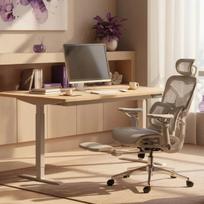 Ergonominė biuro kėdė Spacetronik Springo, pilka, reguliuojama, su tinkleliu