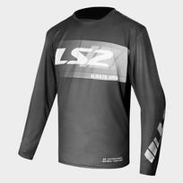 LS2 GRAVEL JERSEY BLACK DARK GREY marškinėliai - XL