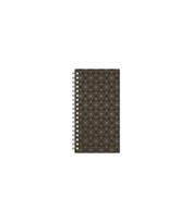 Kalendorius MIDI Spirex 2027, 95 x 170 mm, Pattern, ruda, kartonas