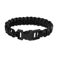 Badger Outdoor 550 Black Paracord apyrankė su sagtimi