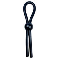 Pulselock Forge - reguliuojamas silikono varpos žiedas su lasso kilpa (juodas)