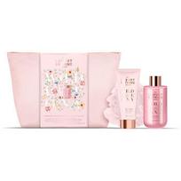 Peony Body Care Set & Bag ( Pivoňka, Broskev & Malina ) - Dárková sada v kosmetické taštičce ( 3 ks )
