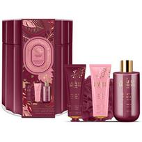 Velvet Plum & Soft Suede Hand & Body Care Gift Box - Dárková sada v plechové dóze ( 4 ks )