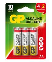 Baterija GP ALKALINE RED LR6/AA B4+2, ELEGPG4891199228063