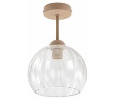 BRILAGI - LED Paviršinis lubinis šviestuvas RETRO GLASS 1xE27/60W/230V Ø 25 cm smėlinis/skaidrus