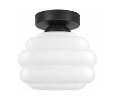 BRILAGI - LED lubinis šviestuvas RETRO GLASS 1xE27/60W/230V skersmuo 20 cm juoda/balta