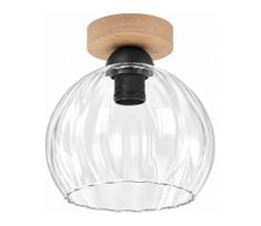 BRILAGI - LED lubinis šviestuvas RETRO GLASS 1xE27/60W/230V Ø 25 cm ąžuolas/skaidrus