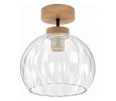 BRILAGI - LED Lubinis šviestuvas RETRO GLASS 1xE27/60W/230V skersmuo 25 cm ąžuolas/skaidrus