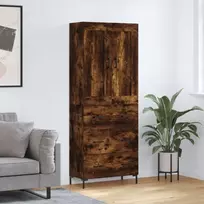 Komoda, dūminio ąžuolo spalvos, 69,5x34x180cm, apdirbta mediena