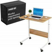 Reguliuojamas nešiojamojo kompiuterio staliukas Hard-er 60x40 cm 71–90 cm su ratukais