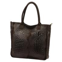 Luka 26-167 CROCO tamsiai ruda odinė rankinė