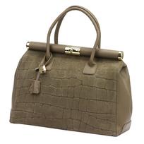 Luka 26-002-2 CROCO taupe odinė rankinė