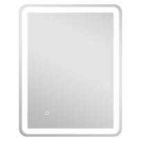 Vonios veidrodis su LED apšvietimu, 34 W, 60 × 80 cm, sidabrinis