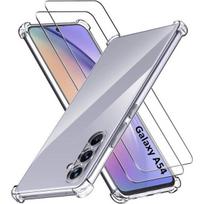 Antivirus dėklas Samsung Galaxy A54 5G ir 2 stiklo plėvelės ekrano apsaugai Phonillico®