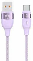 Laidas Usams SJ631 USB Type-C Male (vyriška), USB Type A Male (vyriška), 1.2 m, violetinė sp.