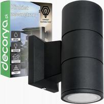 Lauko sieninis šviestuvas Led Gu10 Ip54 dvipusis, juodas matinis