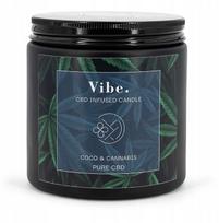 Žvakė, aromatinė Candle Brothers cbd vibe coco & cannabis, 75 h, 350 g, juoda sp.