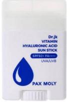 Priemonė įdegio priežiūrai kūnui/veidui PaxMoly Dr.jk Vitamin Hyaluronic Acid Sun Stick SPF50+, 22 g