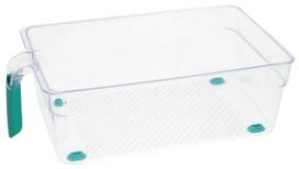 Šaldytuvo organizavimo dėžutė Kitchen&GO, 27 cm x 16 cm, skaidri sp.