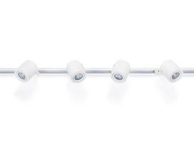 "Steka Cubo" rinkinys LED bėginis šviestuvas GU10 x4 + šynos 2 m - Baltas