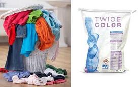 Vijusa Twice Color aukštos kokybės skalbimo milteliai spalvotiems audiniams 25Kg
