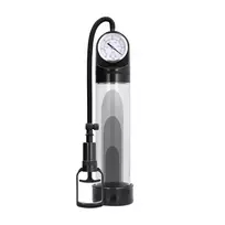 Pumped by Shots Comfort penio pompa su PSI manometru, 20 cm, juoda