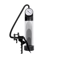 Pumped by Shots Elite penio pompa su PSI manometru, juoda, 20 cm