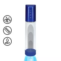 Pumped by Shots HyperPump penio pompa, metalo blizgesio mėlyna