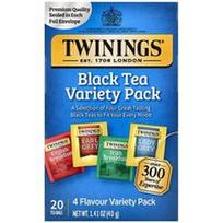 Twinings, Juodosios arbatos įvairovės pakuotė, 20 arbatos pakelių, 40 g