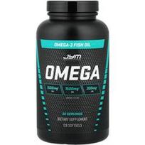 JYM Supplement Science, Omega-3 žuvų taukai, 120 minkštųjų kapsulių (1300 mg vienoje minkštojoje kapsulėje)