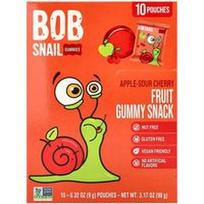 Bob Snail, Vaisiniai guminukai, obuolių ir vyšnių skonio, 10 pakelių po 9 g (0,32 uncijos)