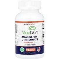 Vitamatic, Magtein® magnio L treonatas su vitaminu D3, 90 vegetariškų kapsulių