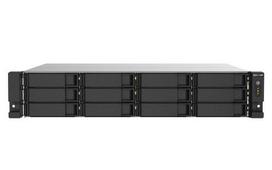 QNAP TS-1273AU-RP-8G NAS/storage server Rack (2U) Ryzen Embedded V1500B 8GB DDR4 0 TB QTS Aluminium, Black