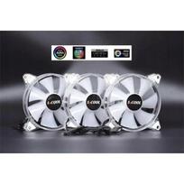 Wentylator 1stCOOL Aura Evo Crystal 120 mm ARGB 3-pack + kontroler Nano biały (KIT-AURA-EVO-CR) | KIT-AURA-EVO-CR | 8594192891154