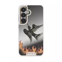 Fire Is Catching - Samsung Galaxy S25 Case, Elite Mirror Light (Magnetic) / Gold