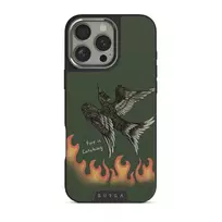 Fire Is Catching - iPhone 16 Pro Max Case, Elite Dark (MagSafe) / Silver