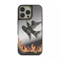 Fire Is Catching - iPhone 16 Pro Case, Elite Mirror Dark (MagSafe) / Gold