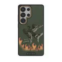 Fire Is Catching - Samsung Galaxy S25 Ultra Case, Elite Dark (Magnetic) / Gold