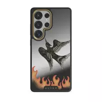 Fire Is Catching - Samsung Galaxy S25 Ultra Case, Elite Mirror Dark (Magnetic) / Gold