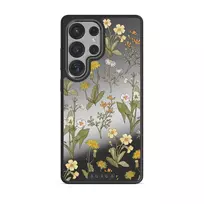 District Wildflowers - Samsung Galaxy S25 Ultra Case, Elite Mirror Dark (Magnetic) / Gunmetal